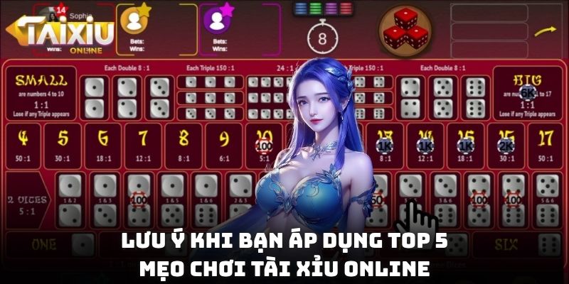 Top 5 Mẹo Chơi Tài Xỉu Online Giúp Chinh Phục Mọi Ván Cược Lưu ý khi bạn áp dụng top 5 mẹo chơi Tài xỉu online